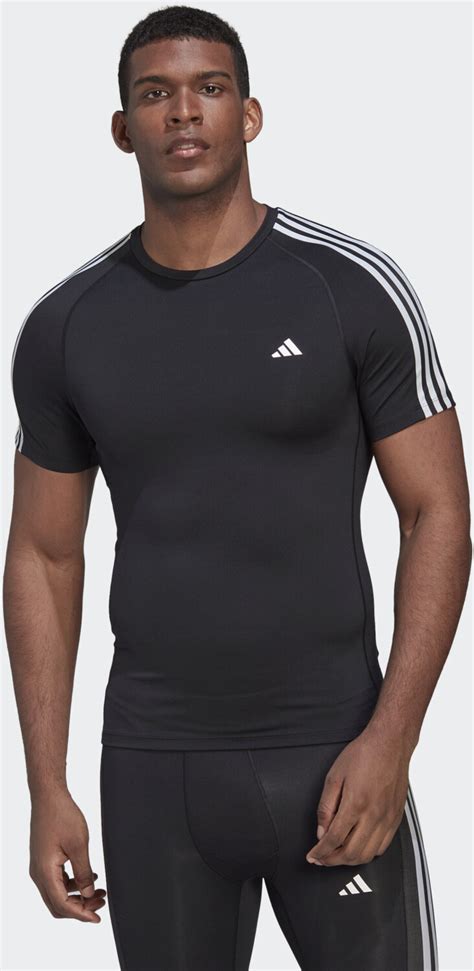 t-shirt mikrofaser gestreift adidas herren|Adidas Man Techfit 3.